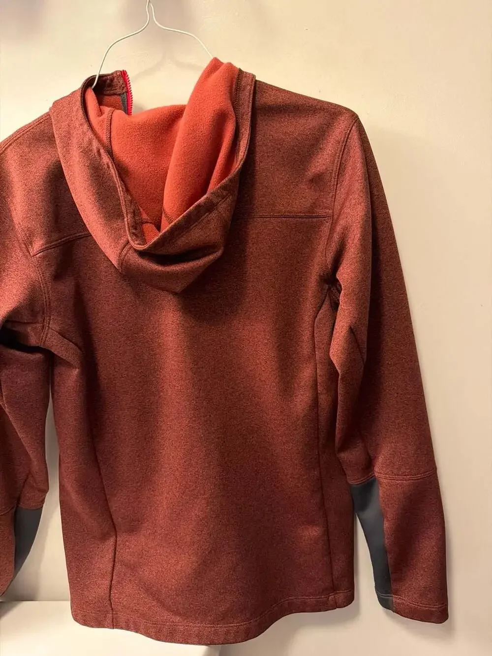The North Face Men's Canyonland‎ Full Zip Hooded Fleece Jacket Burgundy Sz sm